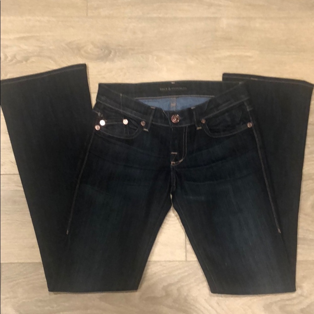 Rock & Republic Kasandra Rose Gold Bootcut Jeans - Picture 5 of 8